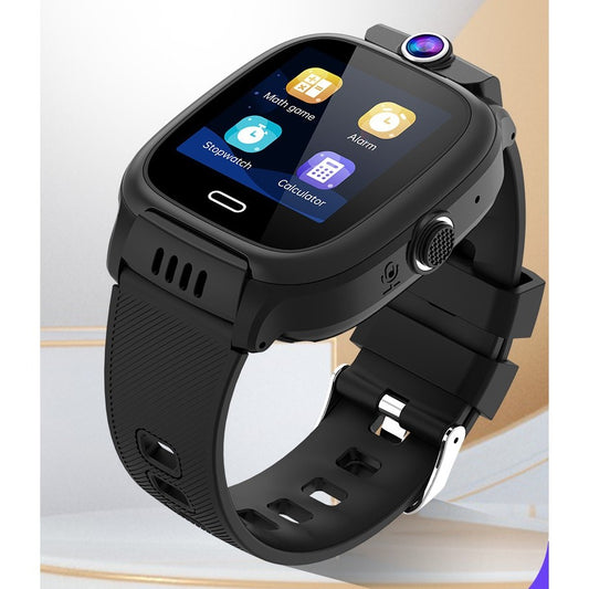 Ceas Smartwatch, Pentru Copii, Model Y36, cu Functie Telefon, 4G, Localizare LBS, Istoric Traseu, Monitorizare Spion, Apel Video, Rezistent la Apa, Negru