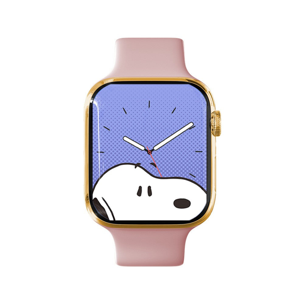 Ceas Smartwatch, 9 Business Edition, Apeluri Bluetooth, incarcare Wireless, afisaj 2.01 inch, rezolutie 240*296, Auriu