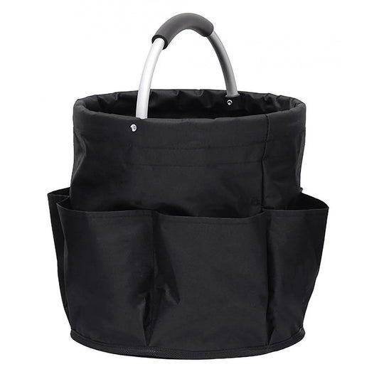 Coș de Picnic Portabil din Material Oxford, Negru, 28x28 cm