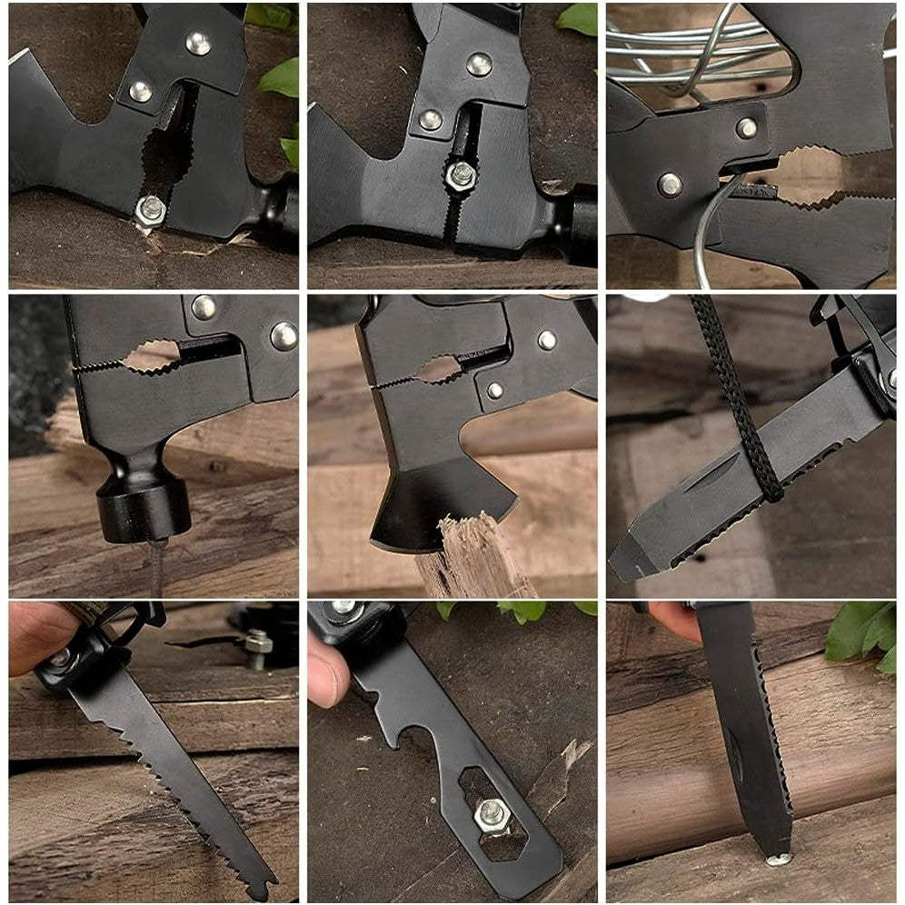 Kit Supravietuire Multifunctional, Instrumente Profesionale, Sub Forma de Trusa, pentru Camping, Drumetii si Aventuri in Aer Liber, Albastru