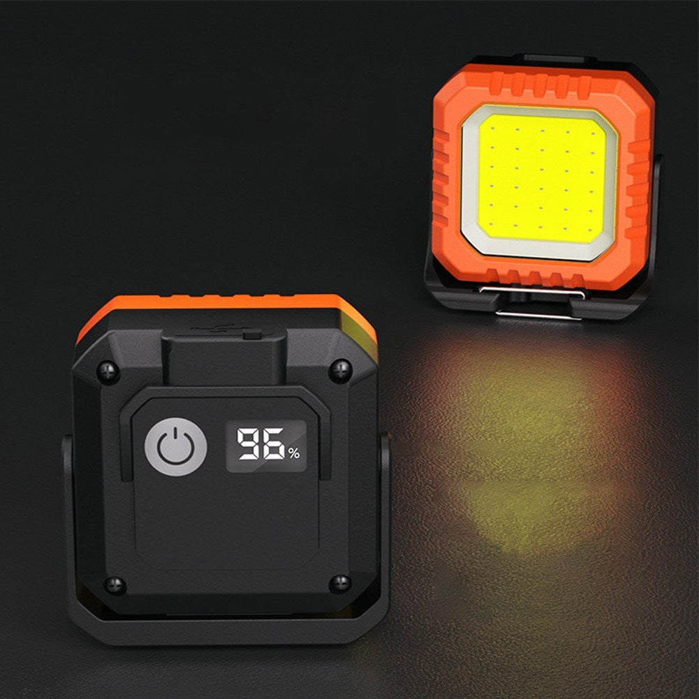 Lanterna Tip Breloc, 5 Moduri de Luminat, Incarcare USB Tip C, 5W, Impermeabila IPX5, 500 lm, COB, Portocaliu