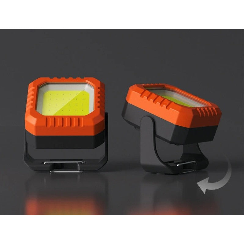 Lanterna Tip Breloc, 5 Moduri de Luminat, Incarcare USB Tip C, 5W, Impermeabila IPX5, 500 lm, COB, Portocaliu