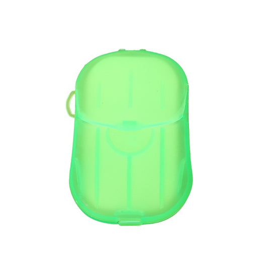 Mini Cutie de Sapun din Hartie, de Unica Folosinta, Portabila, Potrivit pentru Calatorii, 20 buc, Verde