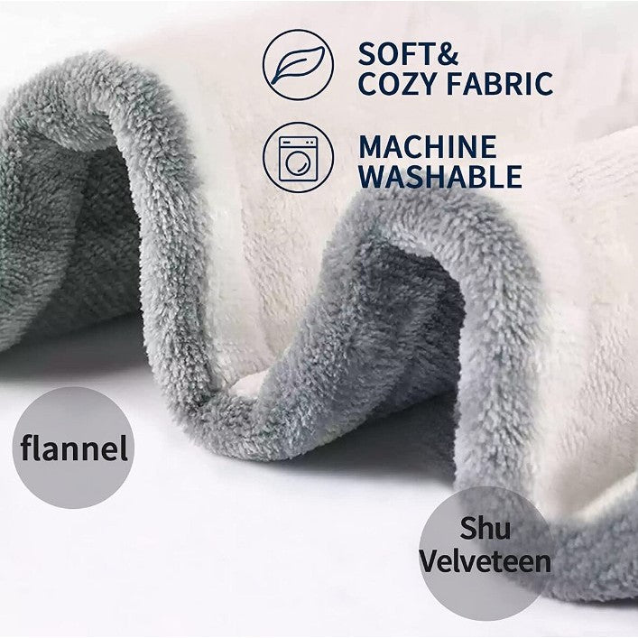 Patura Cu Incalzire Electrica, 135 W, 180x130 cm, 6 Trepte De Incalzire, Flanel, Gri