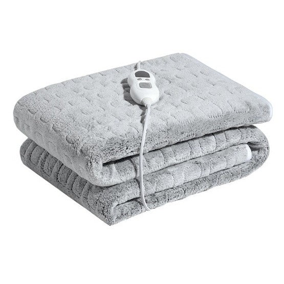 Patura electrica simpla, 100 W, 152 x 127 cm, 6 trepte de reglare, Gri