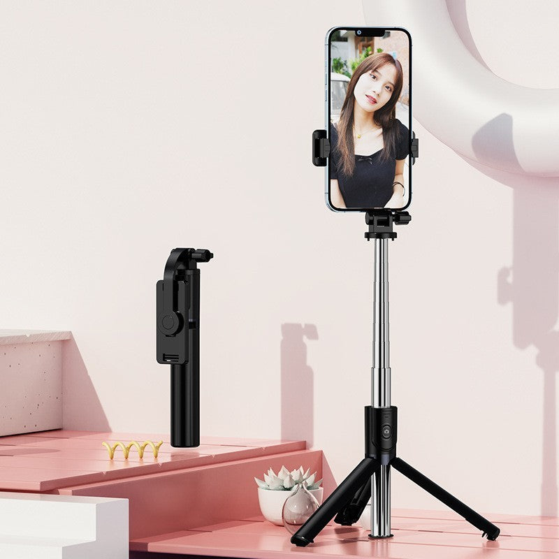 Trepied foto telescopic premium profesional Z14S , cadru multifunctional, telecomanda detasabila, pentru telefon/camera foto/gopro, functie selfie stick, ajustabil, pliabil, H33-140 cm, aluminiu, Negru